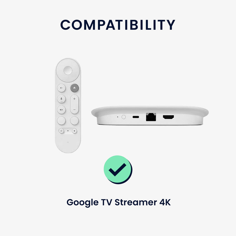 kwmobile Hülle für Fernbedienung und Streaming Gerät kompatibel mit Google TV Streamer 4K Set für TV Zubehör