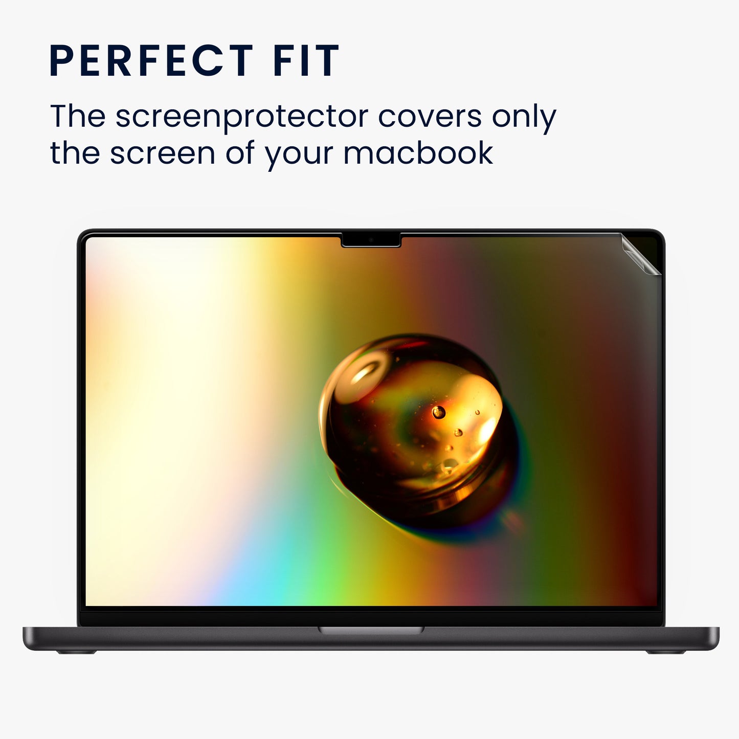 Displayschutzfolie kompatibel mit Apple Macbook Pro 14.2 M4 A3112 / A3185 / A3401 / M3 A2992 / M2 A2779