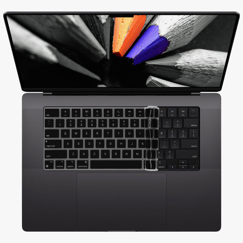 kwmobile Tastaturschutz für Apple Macbook Pro 14.2 2024 M4 A3112 / A3185 / A3401 QWERTY US Keyboard Cover Abdeckung