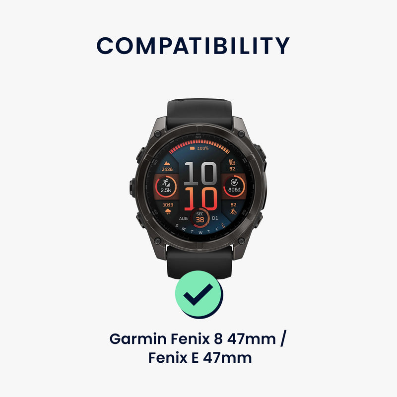 kwmobile Metall Adapter mit 20mm Bandbreite kompatibel mit Garmin Epix 2 / Instinct 2 / Instinct 3 45mm / Fenix 8 47mm Uhrenarmband Smartwatch Armband Anschlussadapter Set aus Metall