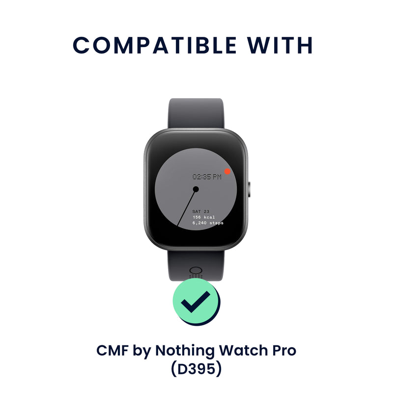 kwmobile Ersatzarmband kompatibel mit CMF by Nothing Watch Pro (D395) Armband Sportarmband mit Uhrenverschluss