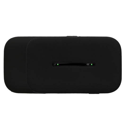 kwmobile Hülle kompatibel mit Huawei E5576-320 4G wifi Case - Tasche für mobiles WLAN - Router Cover mobiler Hotspot - Wi-Fi Zubehör Schwarz Schwarz  