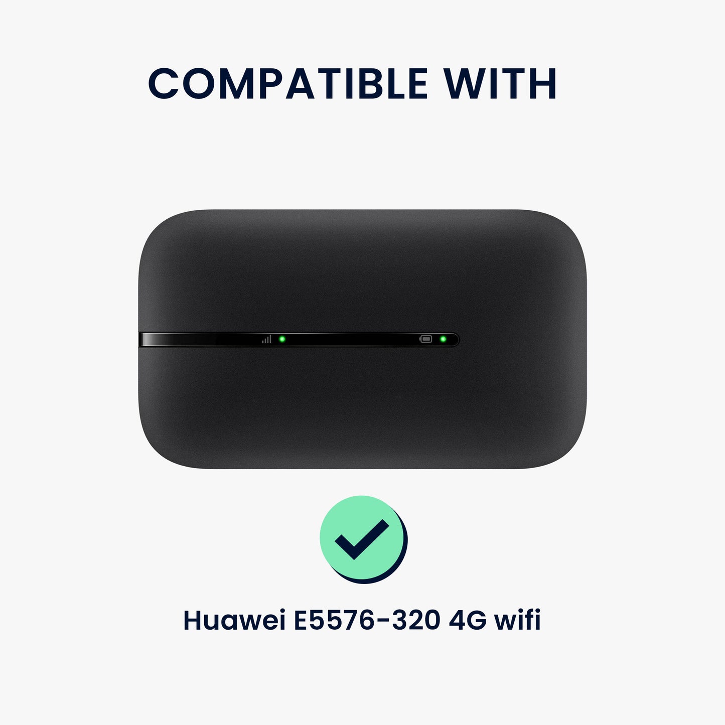 kwmobile Hülle kompatibel mit Huawei E5576-320 4G wifi Case - Tasche für mobiles WLAN - Router Cover mobiler Hotspot - Wi-Fi Zubehör