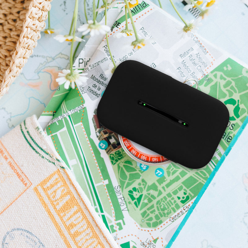kwmobile Hülle kompatibel mit Huawei E5576-320 4G wifi Case - Tasche für mobiles WLAN - Router Cover mobiler Hotspot - Wi-Fi Zubehör