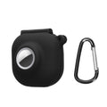 kwmobile 2-in1 Hülle kompatibel mit Beats Fit Pro - Kopfhörer Case kompatibel mit Airtag - Schutzhülle mit Karabiner