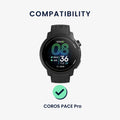 kwmobile Silikon Uhrenarmband für COROS PACE Pro Armband Ersatzarmband für Fitnesstracker Wechselarmband Smartwatch