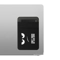 kwmobile Tasche kompatibel mit SanDisk Portable SSD, Samsung T7, Crucial X8, HDD - Halterung für externe SSD Festplatte - 13x8cm - Elastisches Case Hülle selbstklebend - Don't touch my Hard Drive