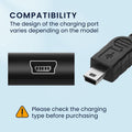 USB Kabel Charger für Garmin Edge 840 540 530 1030 / eTrex / GPSMAP / Drive / Oregon