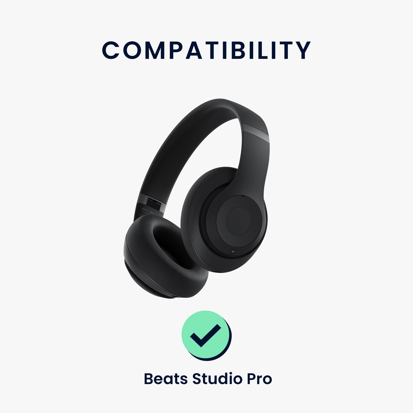 kwmobile Ohr Polster für Beats Studio Pro Ohrpolster Ersatz Kopfhörer Ersatzteile Kopfhörer Ersatzpolster Over Ear Headphones