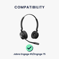 2x Ohrpolster für Jabra Engage 65 / Engage 75 / Engage 55 - Schwarz - Sonstiges