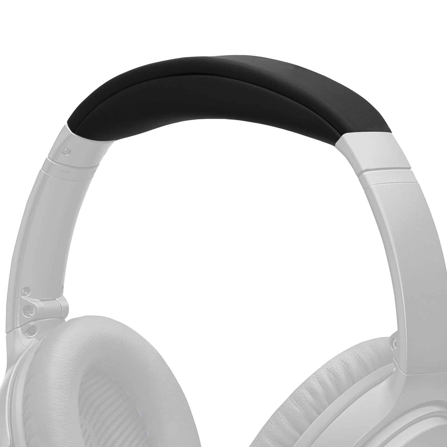 kwmobile Ersatz Bügelpolster kompatibel mit Bose Quietcomfort 35 / QC35 / Quietcomfort 45 / QC45 - Kopfbügelpolster aus Kunstleder - Kopfhörer Ersatz Polster - Schwarz Schwarz  