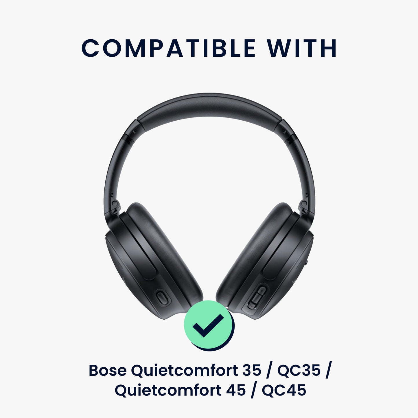 Ersatz Bügelpolster für Bose Quietcomfort 35 / QC35 / Quietcomfort 45 / QC45
