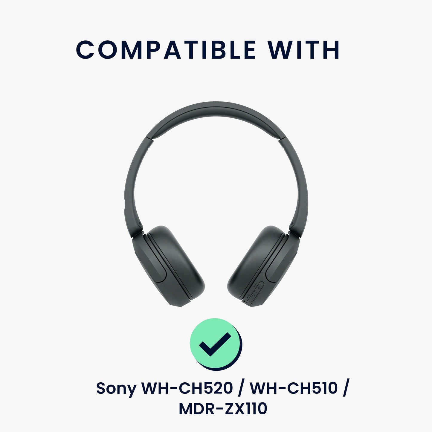 kwmobile Hülle kompatibel mit Sony WH-CH520 / WH-CH510 / MDR-ZX110 Tasche - Case für Headset aus robustem und Neopren Stoff