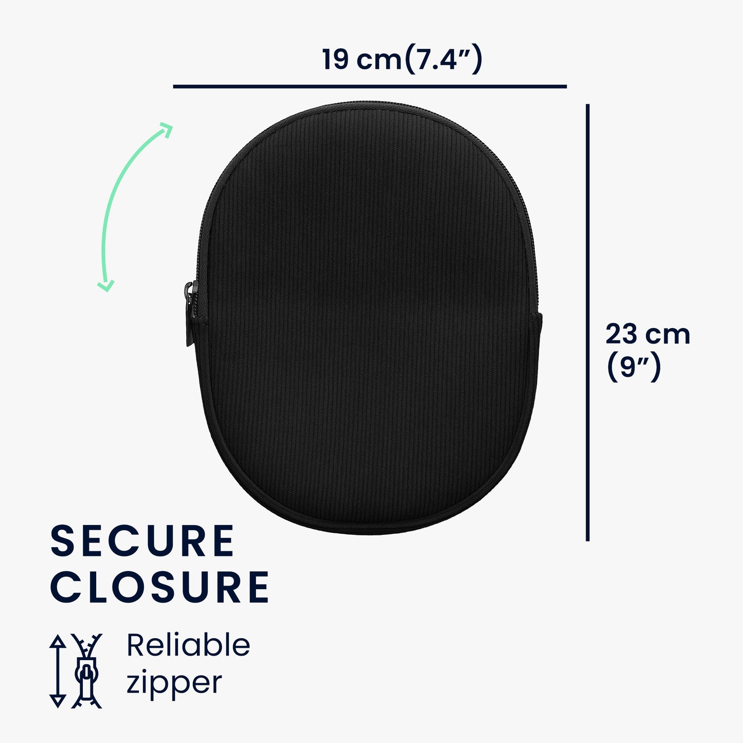 kwmobile Hülle kompatibel mit Sony WH-CH520 / WH-CH510 / MDR-ZX110 Tasche - Case für Headset aus robustem und Neopren Stoff