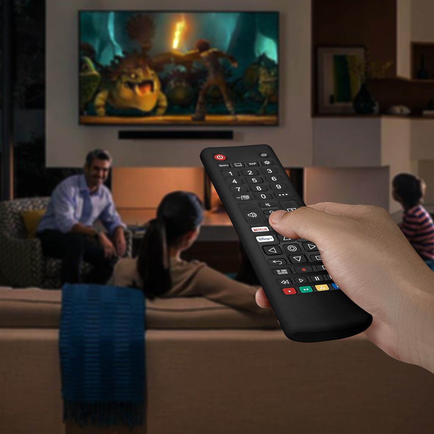 kwmobile Hülle Fernbedienung kompatibel mit LG Smart TV AKB Hülle
