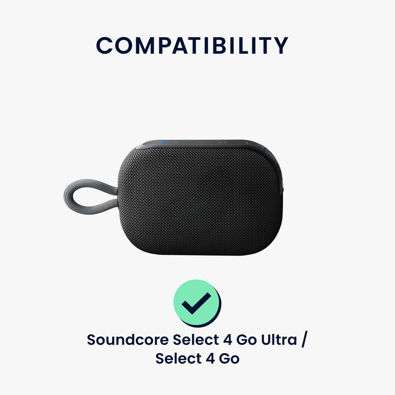 kwmobile Hülle kompatibel mit soundcore Select 4 Go Ultra / Select 4 Go - Schutzhülle für Mini Speaker - Cover Bluetooth Lautsprecher