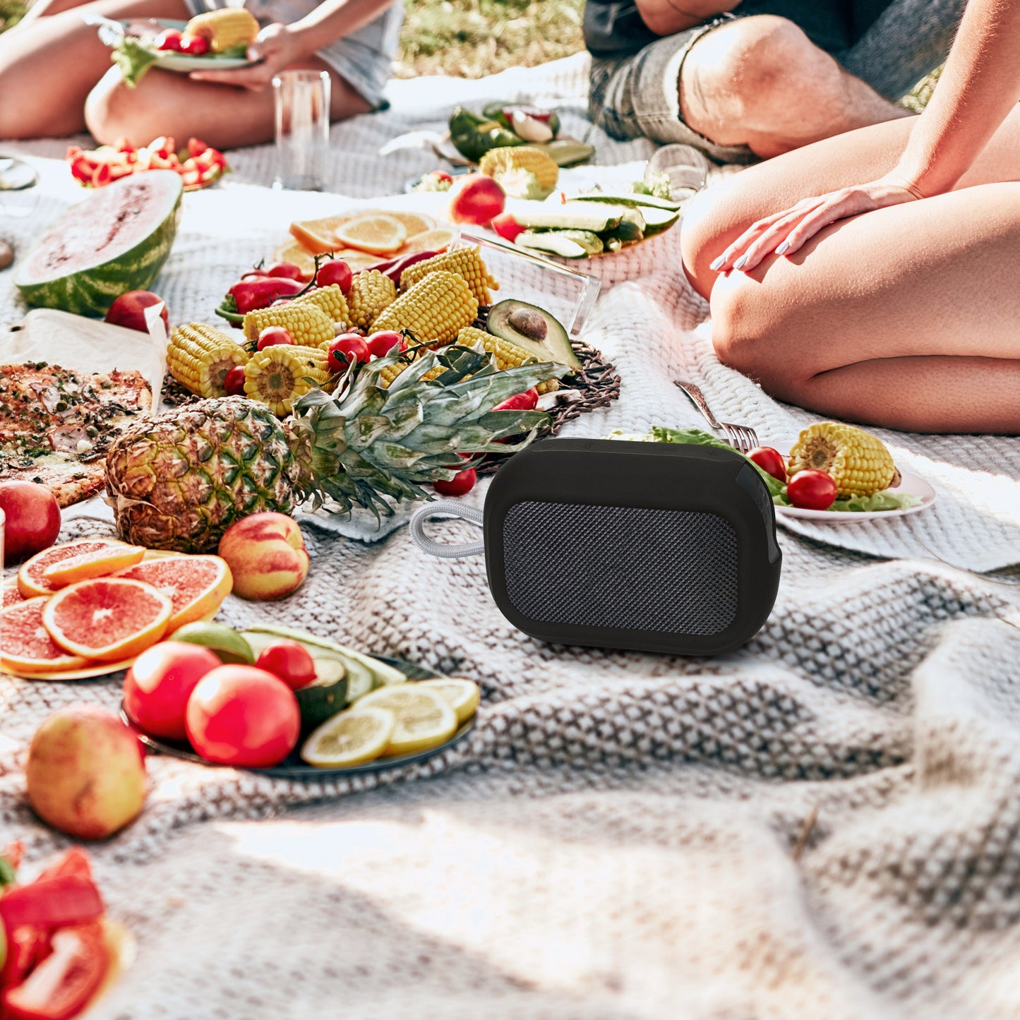 kwmobile Hülle kompatibel mit soundcore Select 4 Go Ultra / Select 4 Go - Schutzhülle für Mini Speaker - Cover Bluetooth Lautsprecher