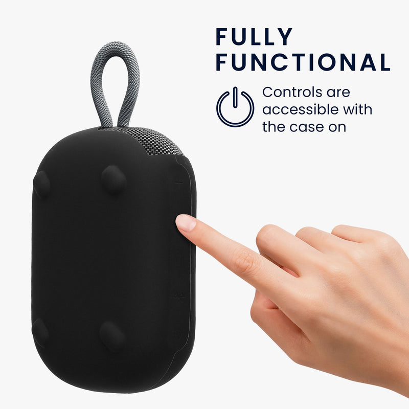 kwmobile Hülle kompatibel mit soundcore Select 4 Go Ultra / Select 4 Go - Schutzhülle für Mini Speaker - Cover Bluetooth Lautsprecher