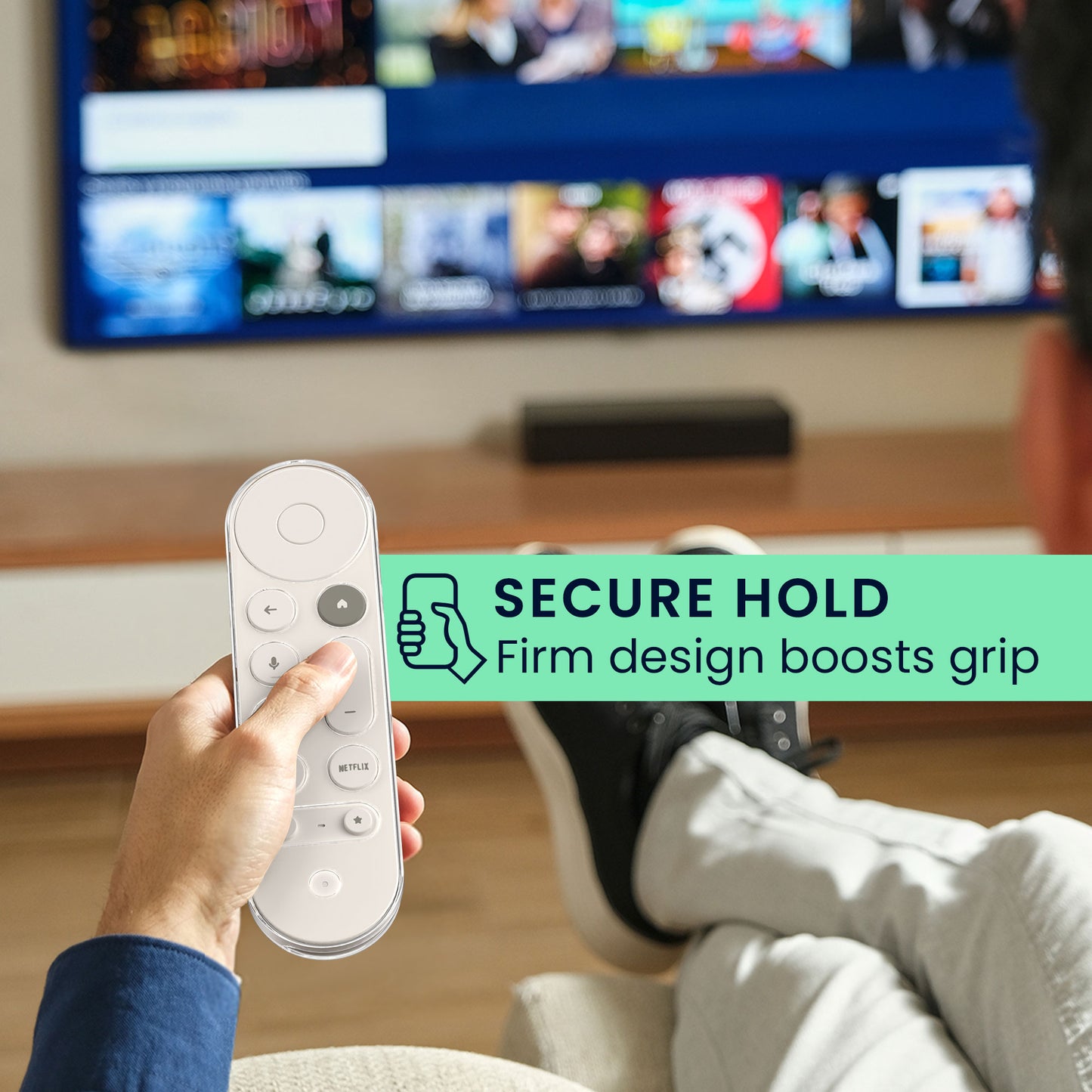 kwmobile Fernbedienung Schutzhülle kompatibel mit Google TV Streamer 4K Hülle für TV Zubehör