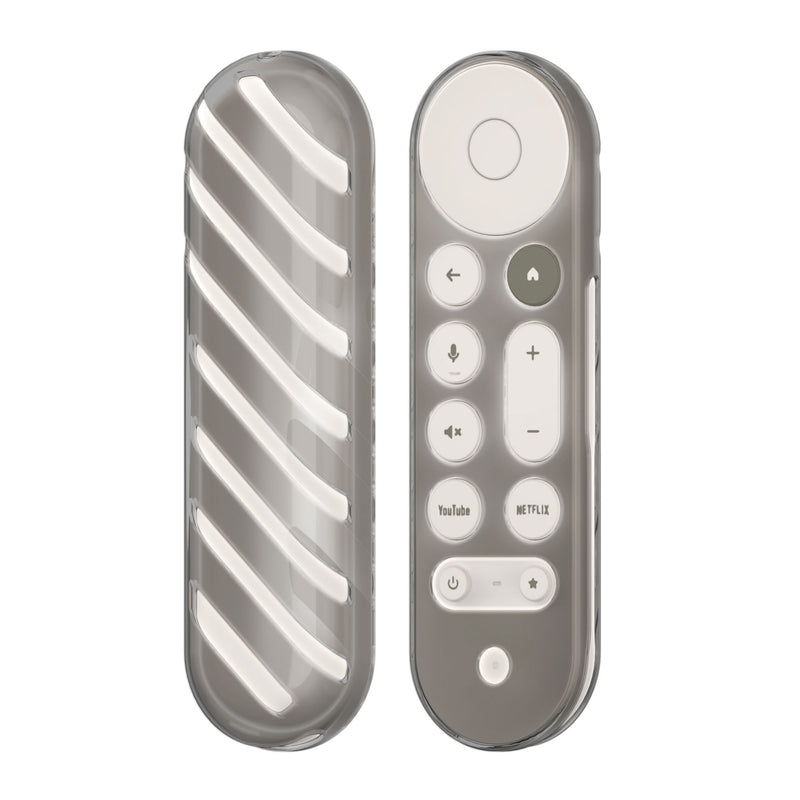 kwmobile Fernbedienung Schutzhülle kompatibel mit Google TV Streamer 4K Hülle - transparente und weiche TPU-Hülle für TV Zubehör - Schwarz Transparent Schwarz  