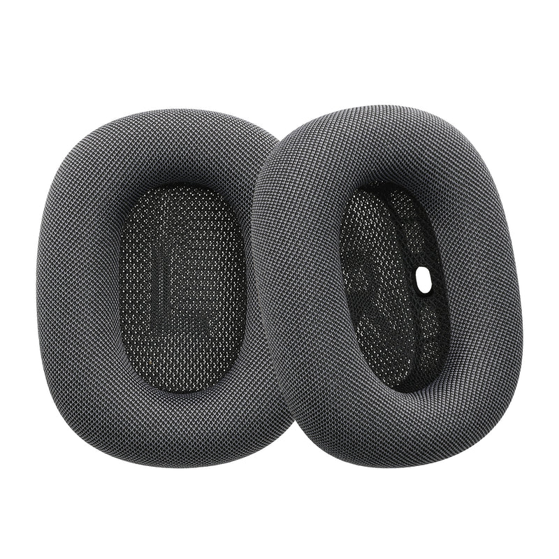 kwmobile 2x Ohrpolster für Apple AirPods Max Polster - Ersatz Kopfhörer Polster aus Mesh für Over Ear Headphones Dunkelgrau Dunkelgrau  