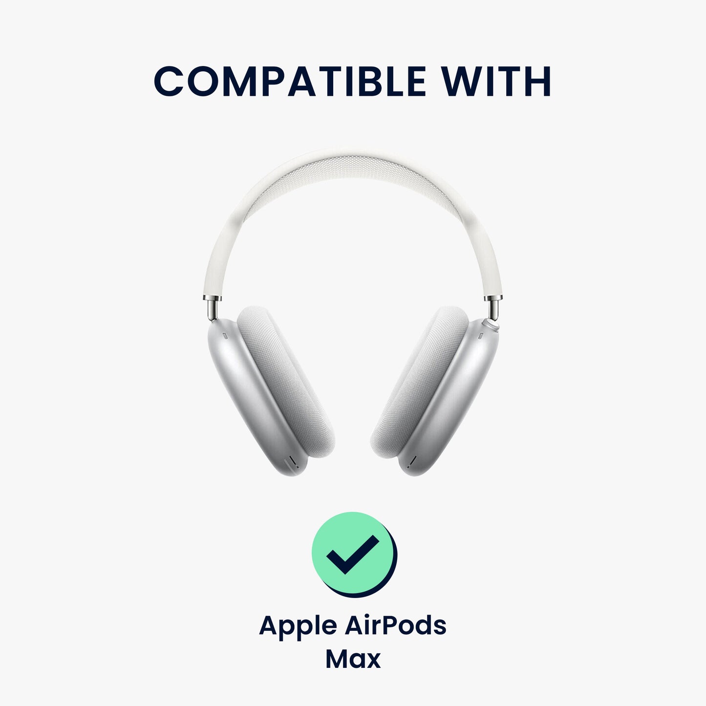 2x Ohrpolster für Apple AirPods Max / AirPods Max 2 Polster aus Mesh