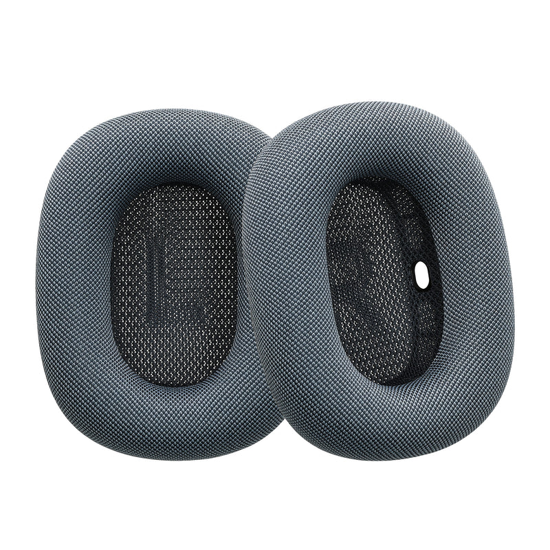 kwmobile 2x Ohrpolster für Apple AirPods Max Polster - Ersatz Kopfhörer Polster aus Mesh für Over Ear Headphones Blau Blau  