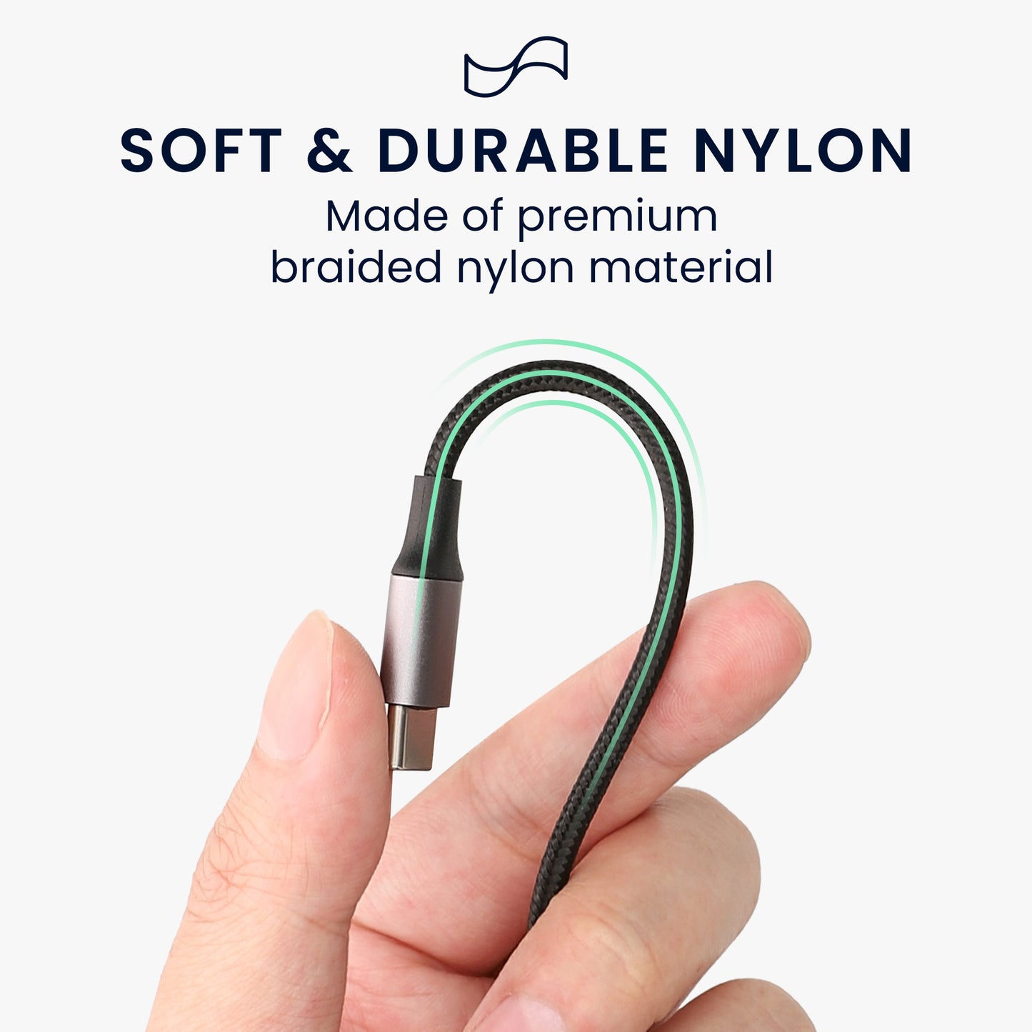 kwmobile USB C Kopfhörer Splitter für USB C Headphone / Headset USB C Adapter - USB-C auf Klinke Audio Kabel Splitter aus Nylon