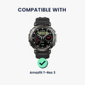 kwmobile Metall Adapter mit 22mm Bandbreite kompatibel mit Amazfit T-Rex 3 Uhrenarmband Smartwatch Armband Anschlussadapter Set