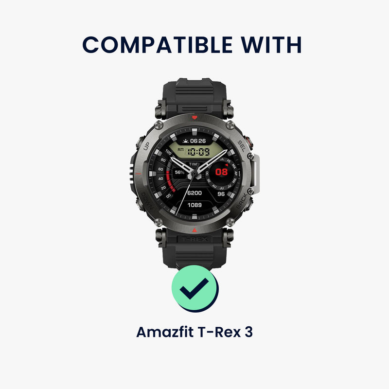 kwmobile Metall Adapter mit 22mm Bandbreite kompatibel mit Amazfit T-Rex 3 Uhrenarmband Smartwatch Armband Anschlussadapter Set