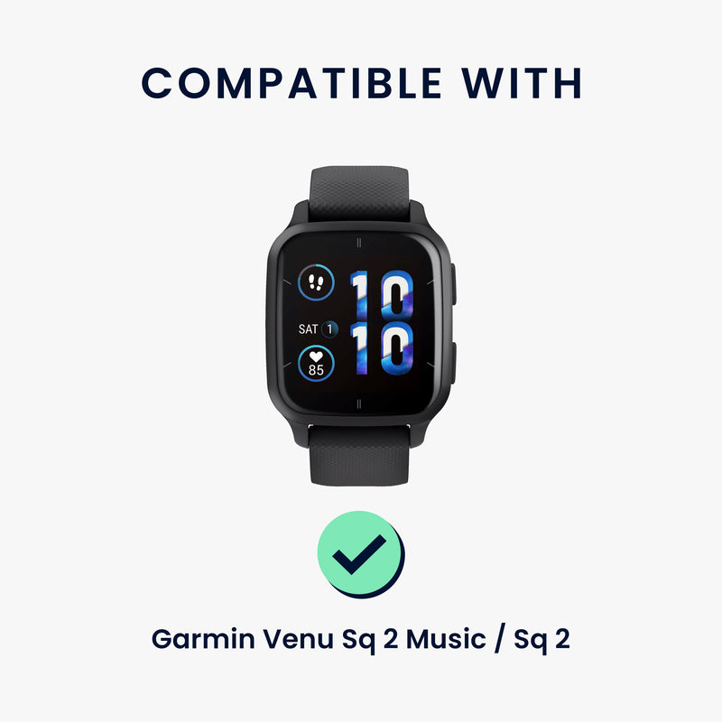 kwmobile Ersatzarmband kompatibel mit Garmin Venu Sq 2 Music / Sq 2 / Vivoactive 6 / Vivoactive 5 Armband - Fitnesstracker Band mit Magnetverschluss
