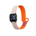 kwmobile Ersatzarmband kompatibel mit Garmin Venu Sq 2 Music / Sq 2 / Vivoactive 6 / Vivoactive 5 Armband - Fitnesstracker Silikon Band mit Magnetverschluss Weiß  [dsg02]