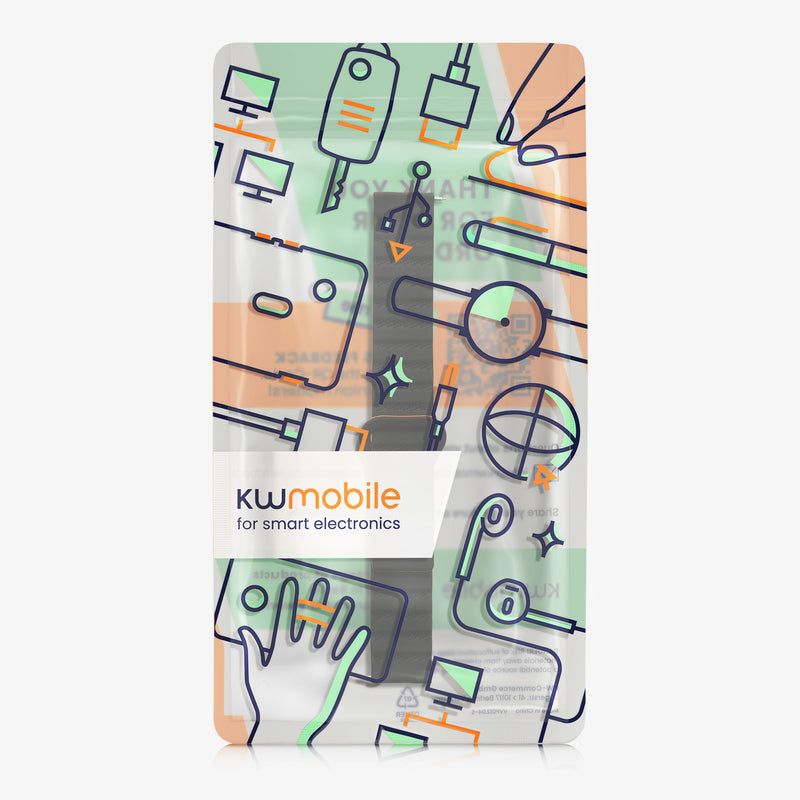 kwmobile Ersatzarmband kompatibel mit Samsung Galaxy Watch 4 / 5 / 6 Galaxy Watch 7 / FE Armband - Fitnesstracker Band mit Magnetverschluss