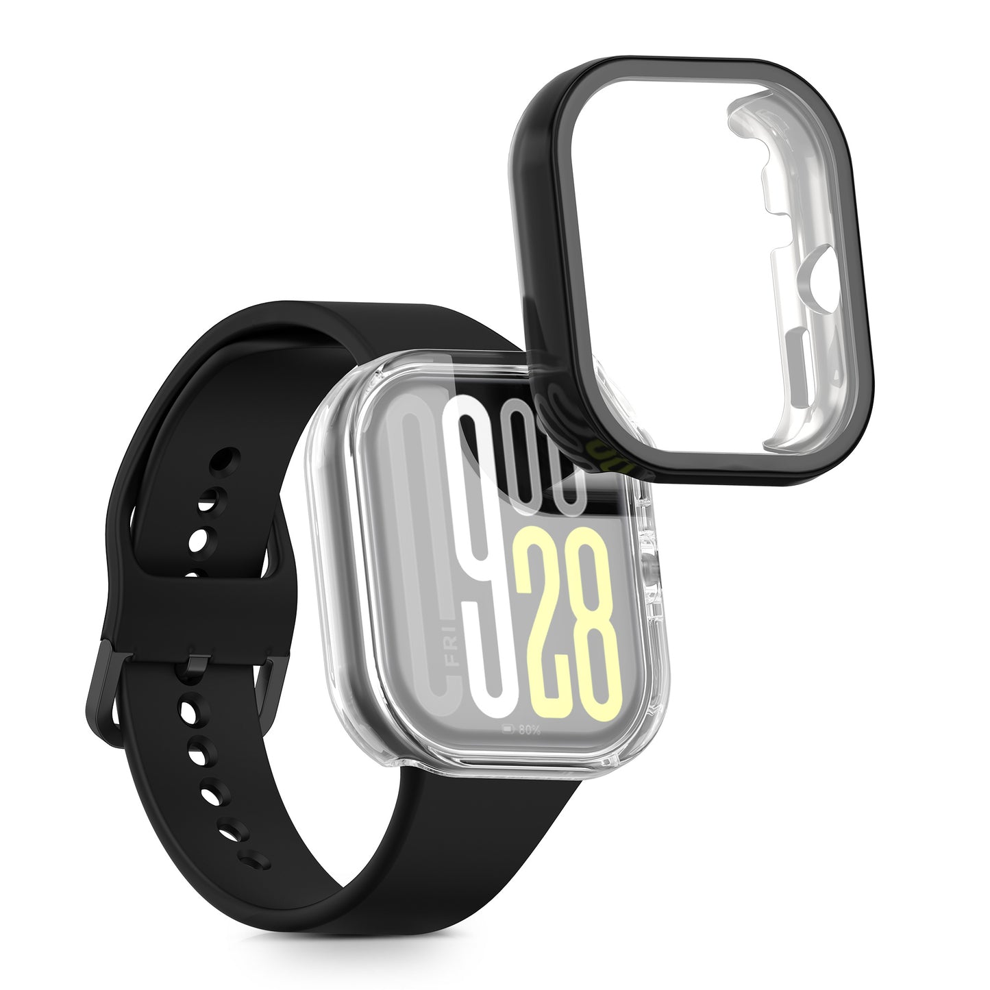 kwmobile Schutzhülle für Xiaomi Redmi Watch 5 / Redmi Watch5 eSIM Fullbody Display Cover Set