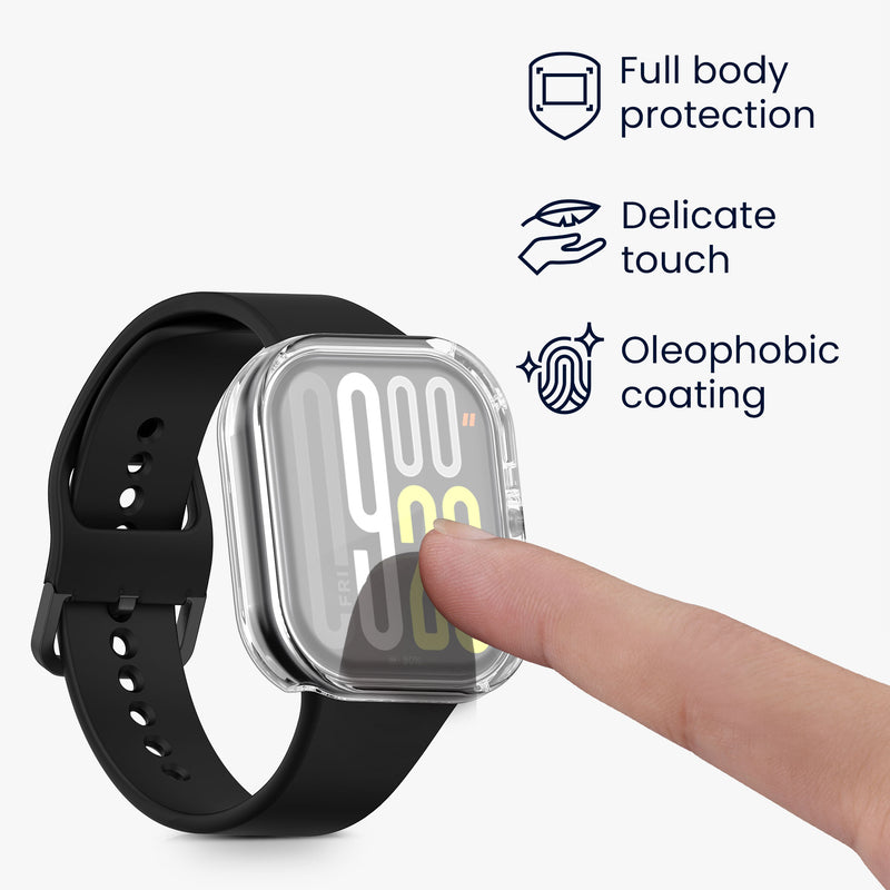 kwmobile Schutzhülle für Xiaomi Redmi Watch 5 / Redmi Watch5 eSIM Fullbody Display Cover Set