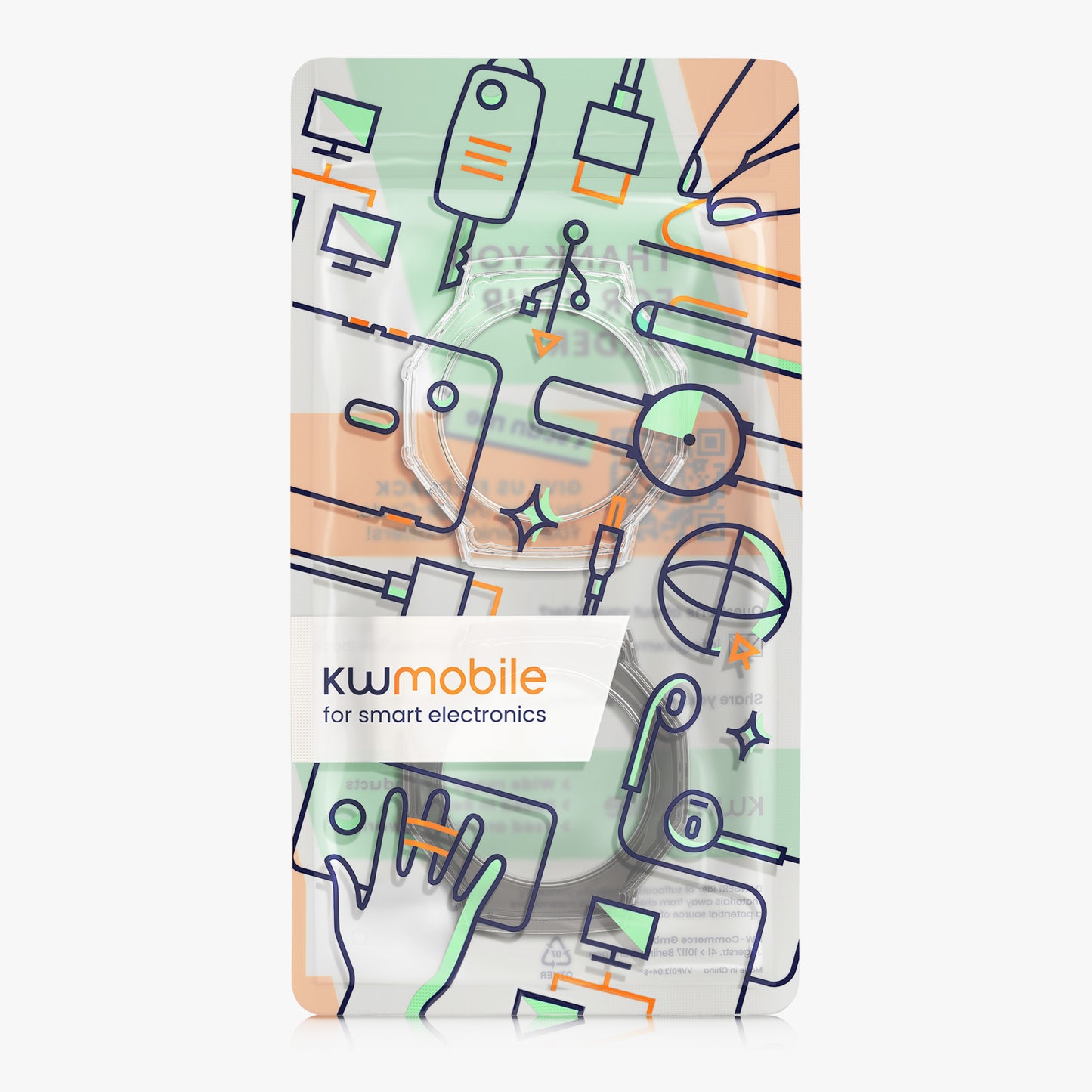 kwmobile Sport Schutzhülle kompatibel mit Huami Amazfit T-Rex 3 Hülle Case ohne Tracker