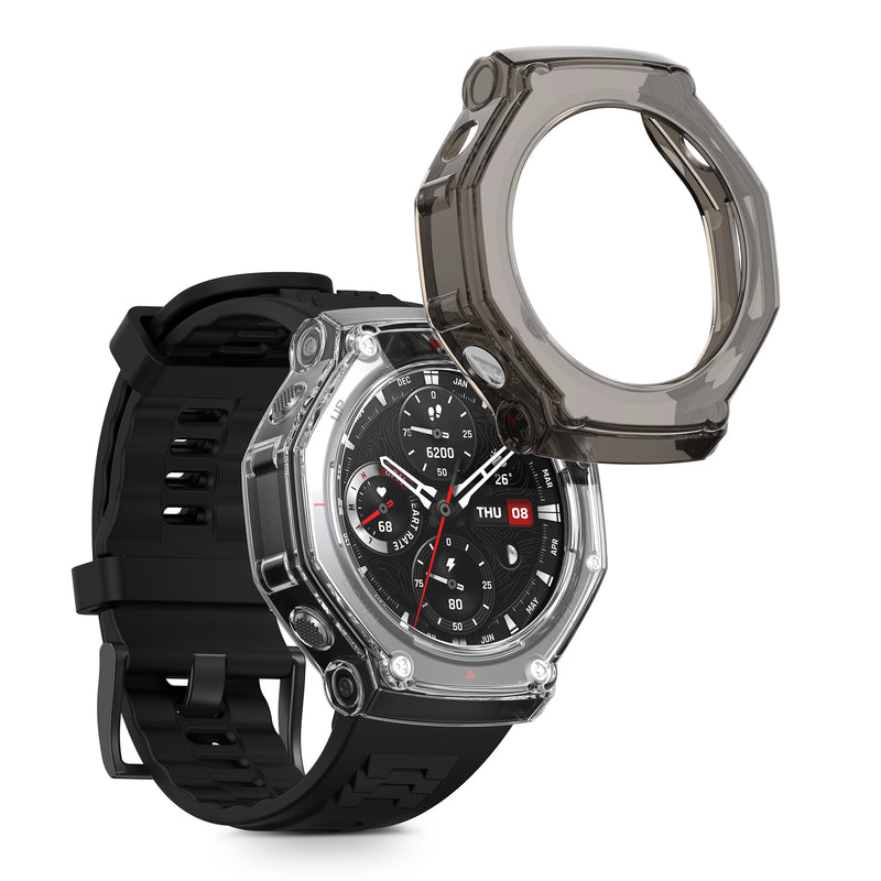 kwmobile Sport Schutzhülle kompatibel mit Huami Amazfit T-Rex 3 Hülle Case ohne Tracker