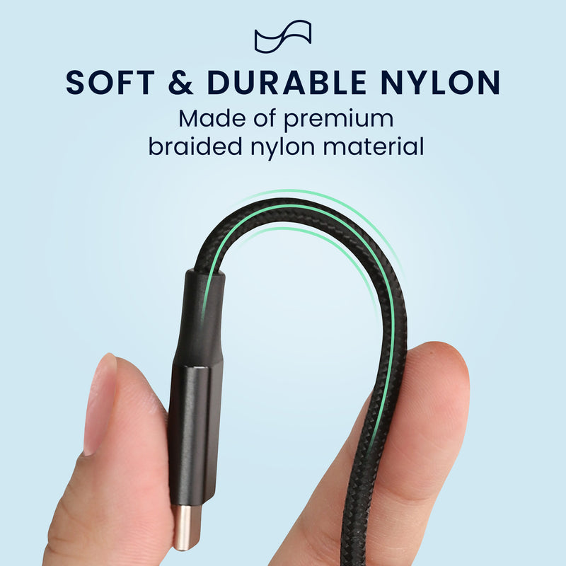 kwmobile USB C Ladekabel kompatibel mit Garmin Smartwatch Instinct / Fenix / Vivoactive / Venu / Vivosmart - Kabel Charger - Smart Watch Typ C Ersatzkabel - Fitnesstracker Aufladekabel