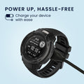 kwmobile USB C Ladekabel kompatibel mit Garmin Smartwatch Instinct / Fenix / Vivoactive / Venu / Vivosmart - Kabel Charger - Smart Watch Typ C Ersatzkabel - Fitnesstracker Aufladekabel