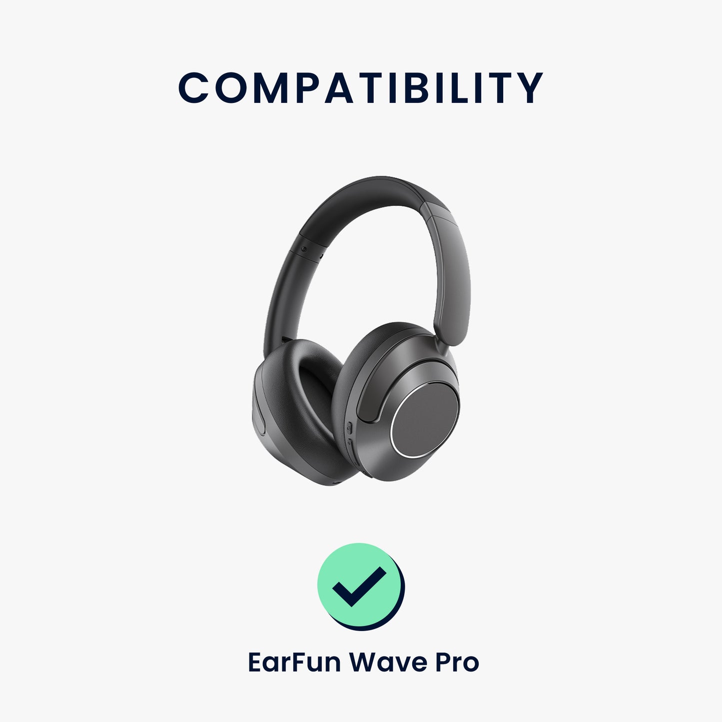 kwmobile Ohr Polster für EarFun Wave Pro Kopfhörer Ersatzteile Over Ear Headphones