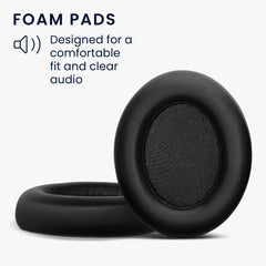kwmobile Ohr Polster für EarFun Wave Pro Kopfhörer Ersatzteile Over Ear Headphones - Schwarz - Sonstiges
