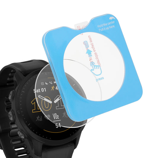 kwmobile 2x Schutzglas kompatibel mit Garmin Forerunner 955 / Forerunner 955 Solar Folie - Hart Glas Schutzfolie für Smartwatch - Displayschutz für Fitness Tracker Transparent Transparent  