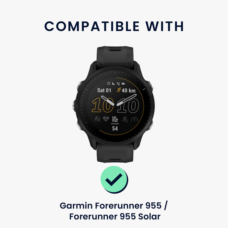 kwmobile Schutzglas kompatibel mit Garmin Forerunner 955 / Forerunner 955 Solar Folie Displayschutz für Fitness Tracker
