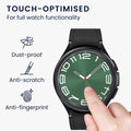 kwmobile Schutzglas kompatibel mit Samsung Galaxy Watch 6 Classic 47mm Folie Displayschutz für Smartwatch Fitness Tracker