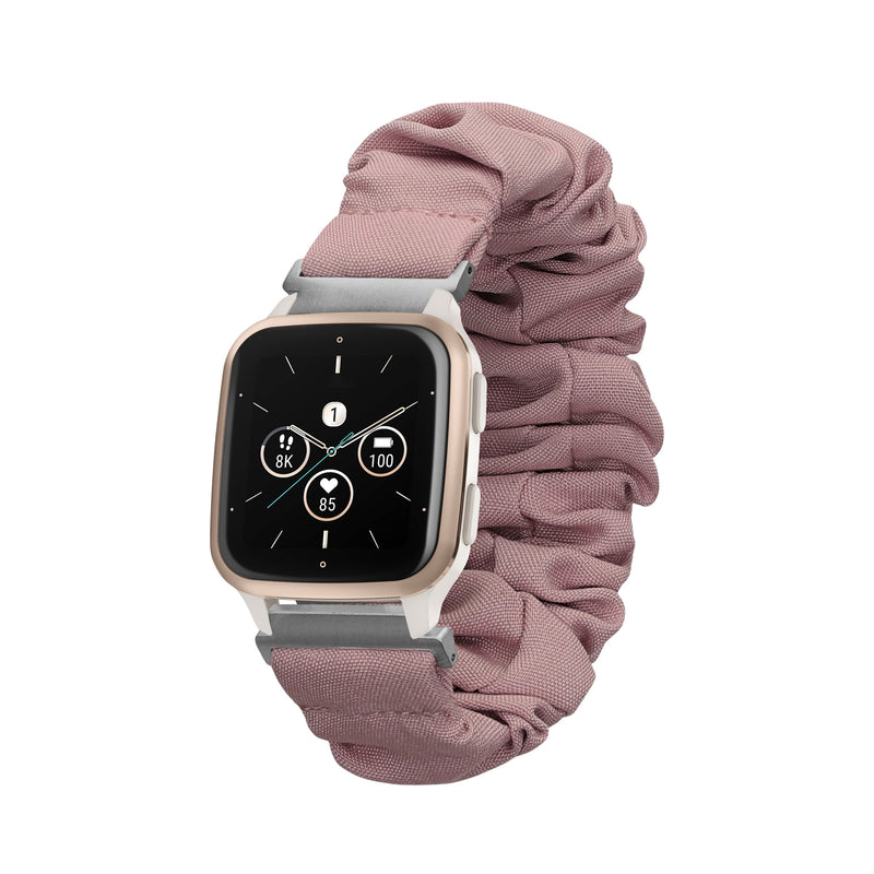 kwmobile Ersatz Armband kompatibel mit Garmin Venu Sq 2 Music / Sq 2 / Vivoactive 6 / Vivoactive 5 - Smartwatch Scrunchie Haargummi Design - Innenmaße 14 - 19 cm