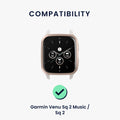 kwmobile Ersatz Armband kompatibel mit Garmin Venu Sq 2 Music / Sq 2 / Vivoactive 6 / Vivoactive 5 - Smartwatch Scrunchie Haargummi Design - Innenmaße 14 - 19 cm