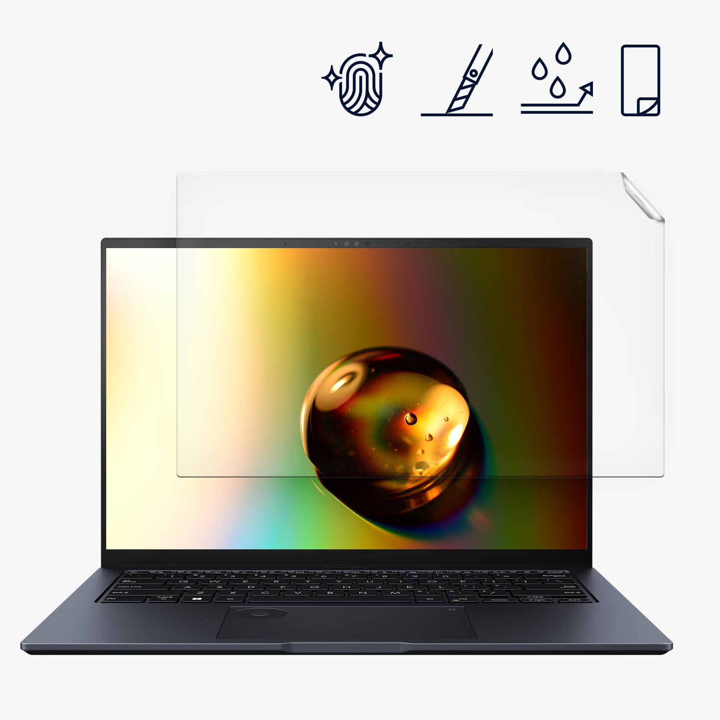 Displayschutzfolie kompatibel mit ASUS Zenbook 14 OLED 2024 14"