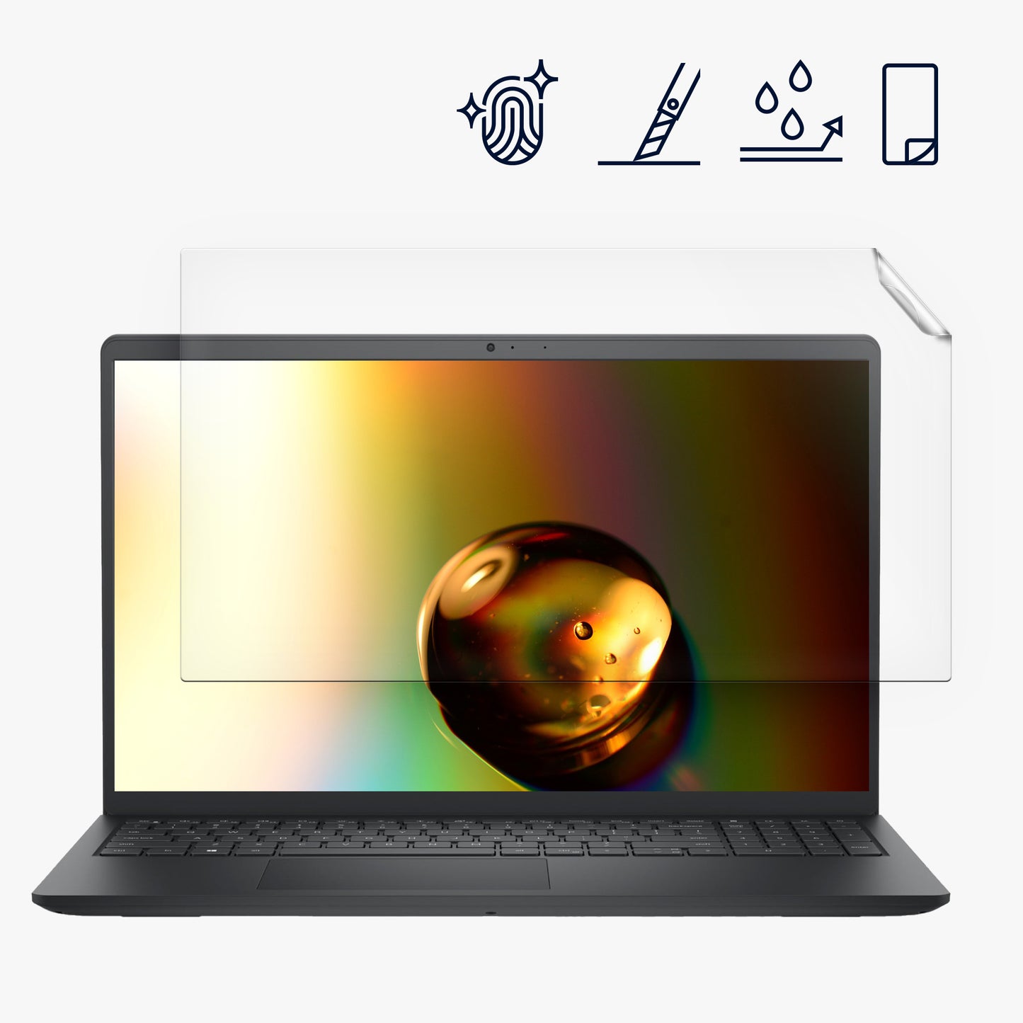 Displayschutzfolie kompatibel mit Dell Inspiron 15 3520 15.6"