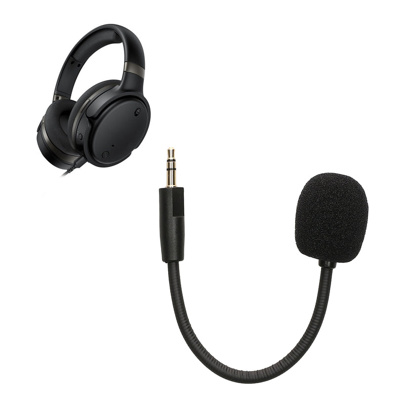 kwmobile Ersatz Kopfhörer Mikrofon kompatibel mit Kingston Hyper X Cloud OrbitS Headset - Gaming Headphones Mikrofon mit 3,5 mm Klinkenstecker - Schwarz Schwarz  