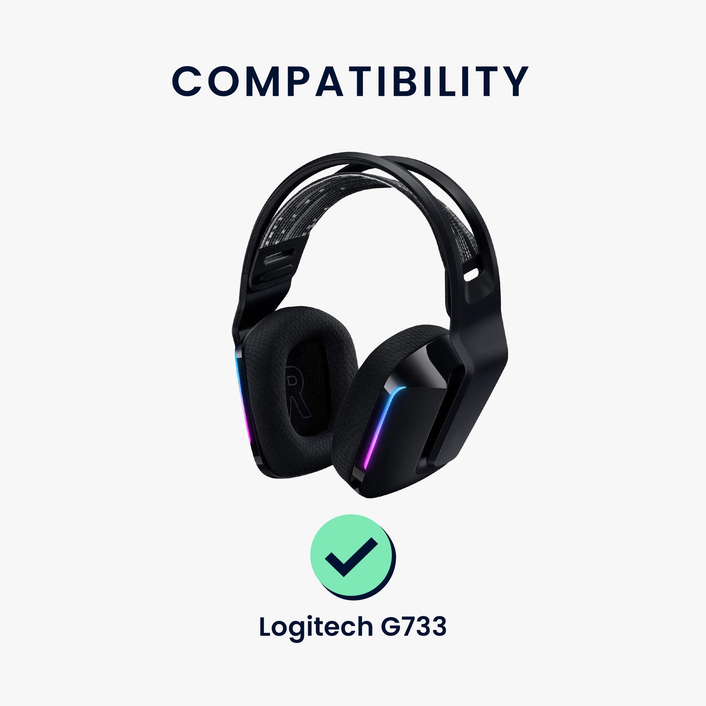 kwmobile Ersatz Kopfhörer Mikrofon kompatibel mit Logitech G733 Headset - Gaming Headphones Mikrofon mit 3,5 mm Klinkenstecker